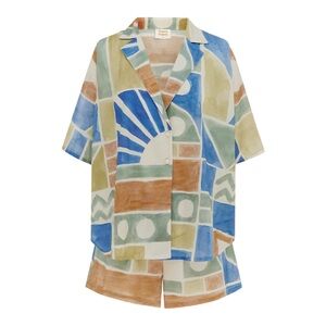 Soleil Soleil Garcia Overswim Set Large Top Small Bottom NWT